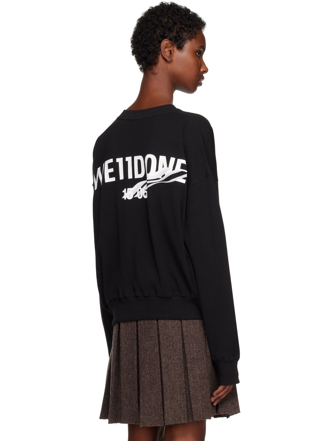 Black Printed Sweatshirt - 3