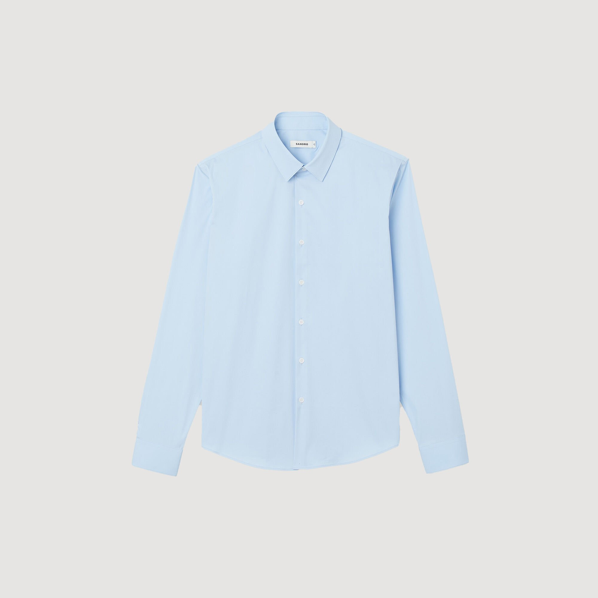 FITTED STRETCH COTTON SHIRT - 6