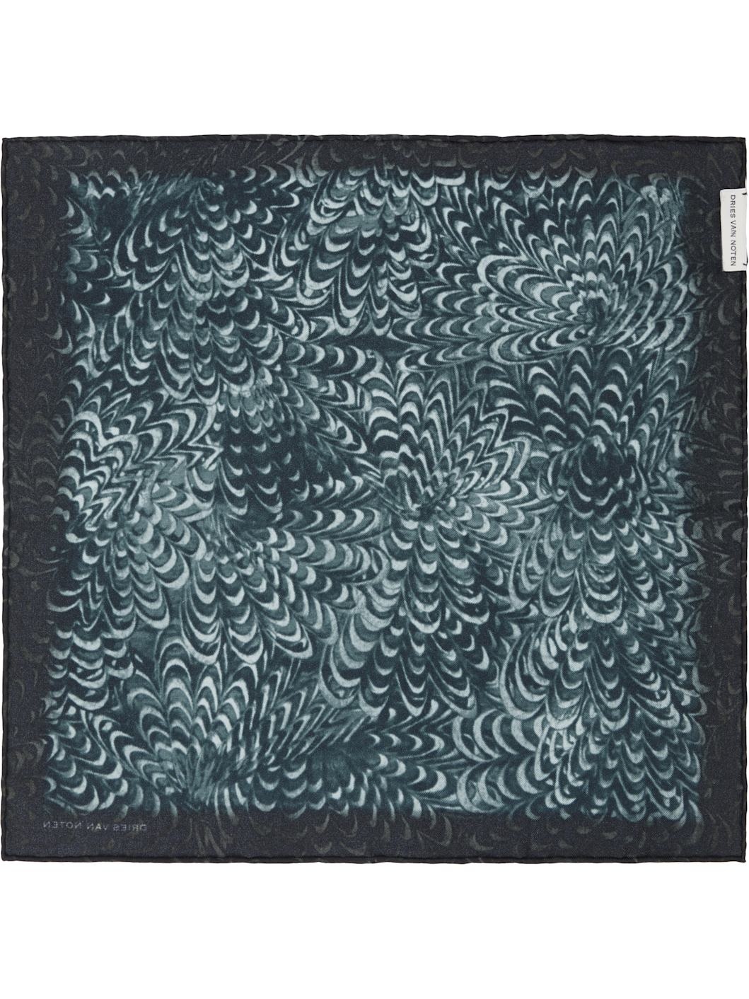 Navy Silk Pocket Square - 2