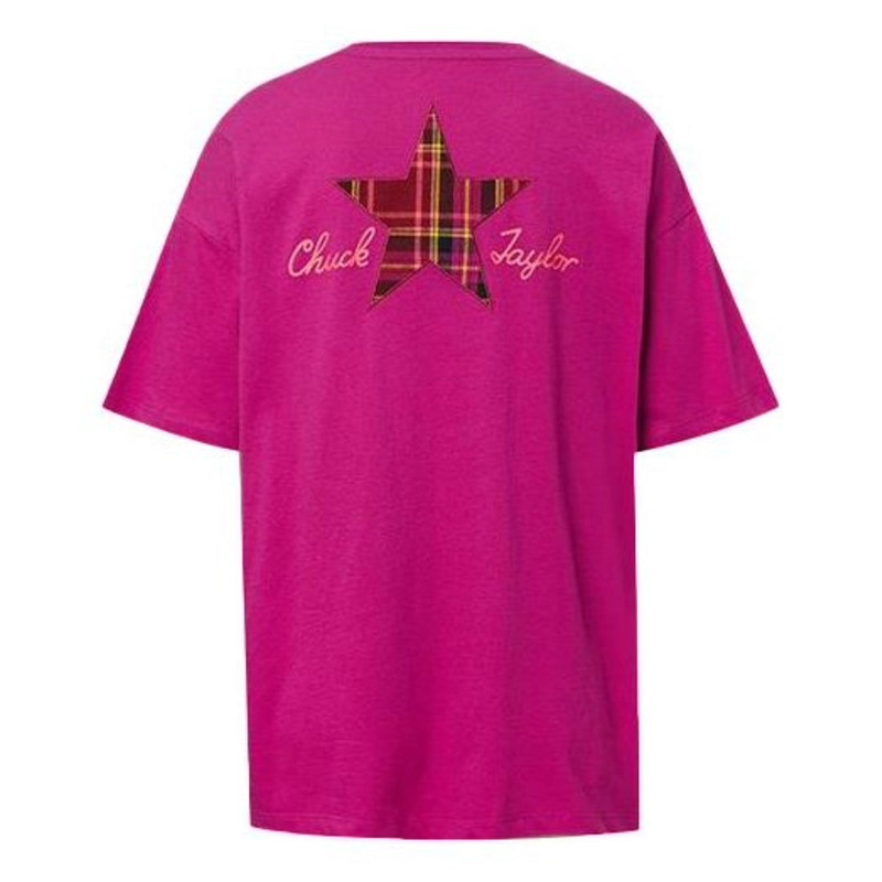 Converse (WMNS) Converse Casual T-Shirt 'Purple' 10020518-A03 outlook