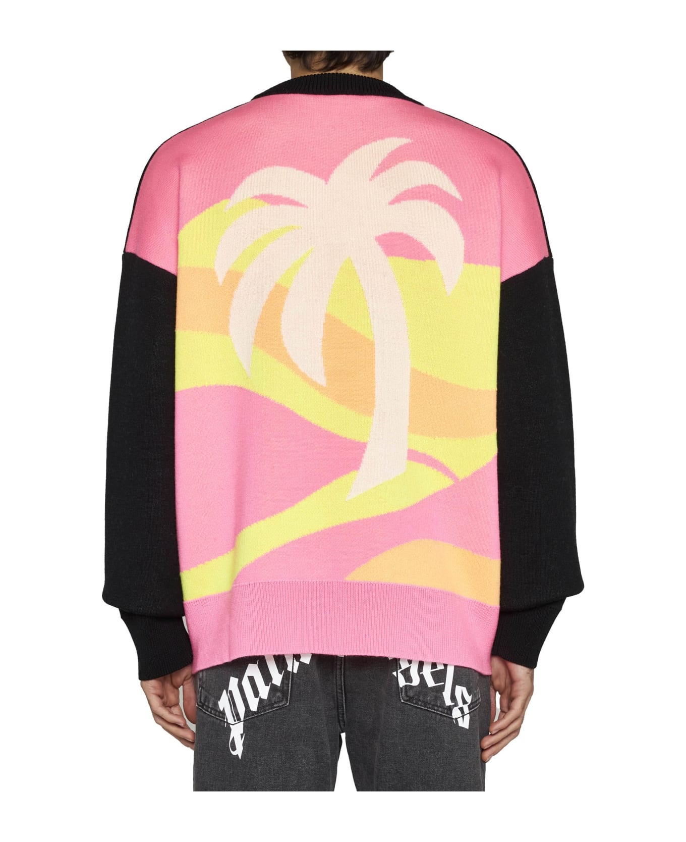 Intarsia Palm Sweater - 4