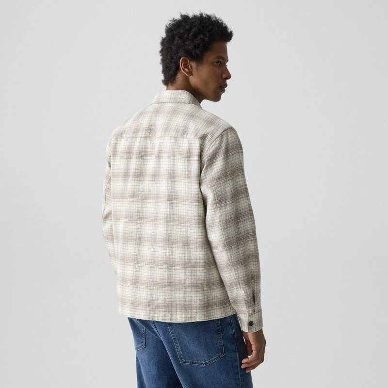 Button-Up Shirt in Textured Check 4