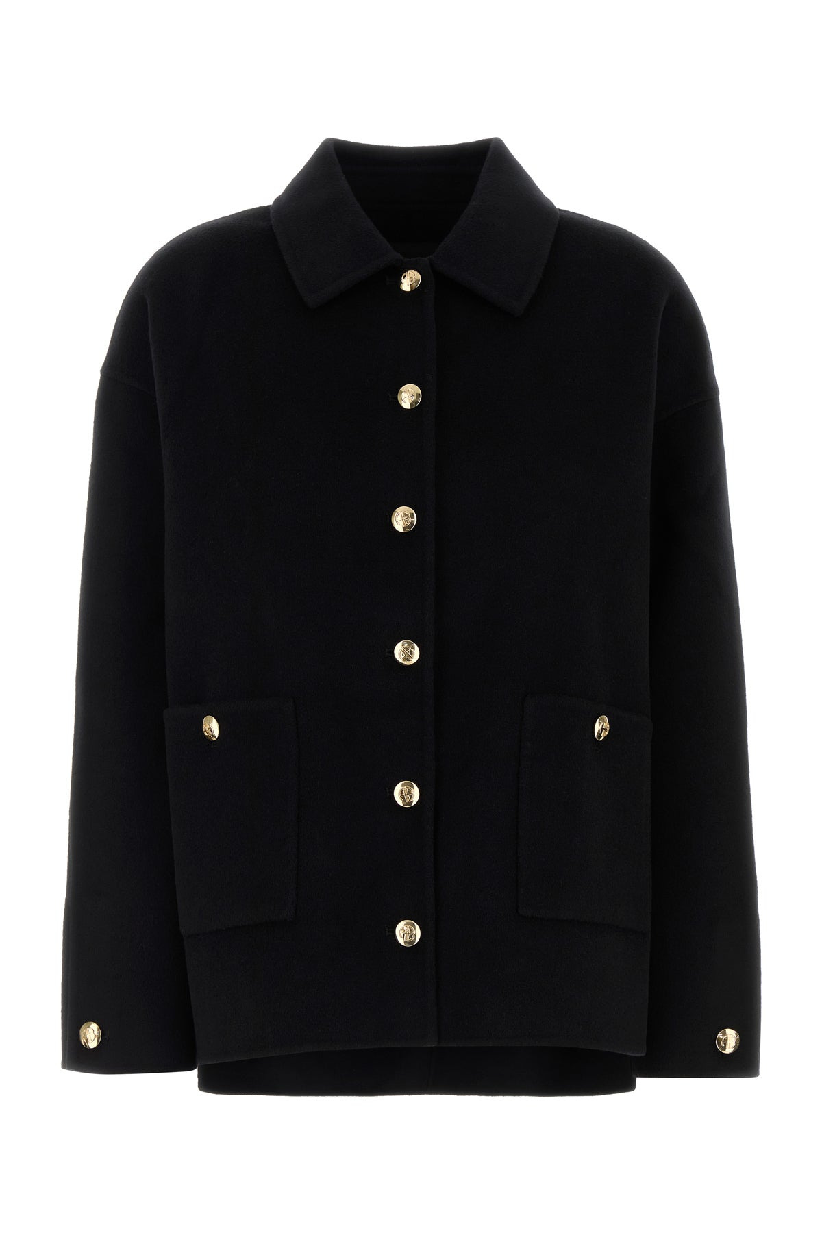 Black cashmere Luca jacket - 1