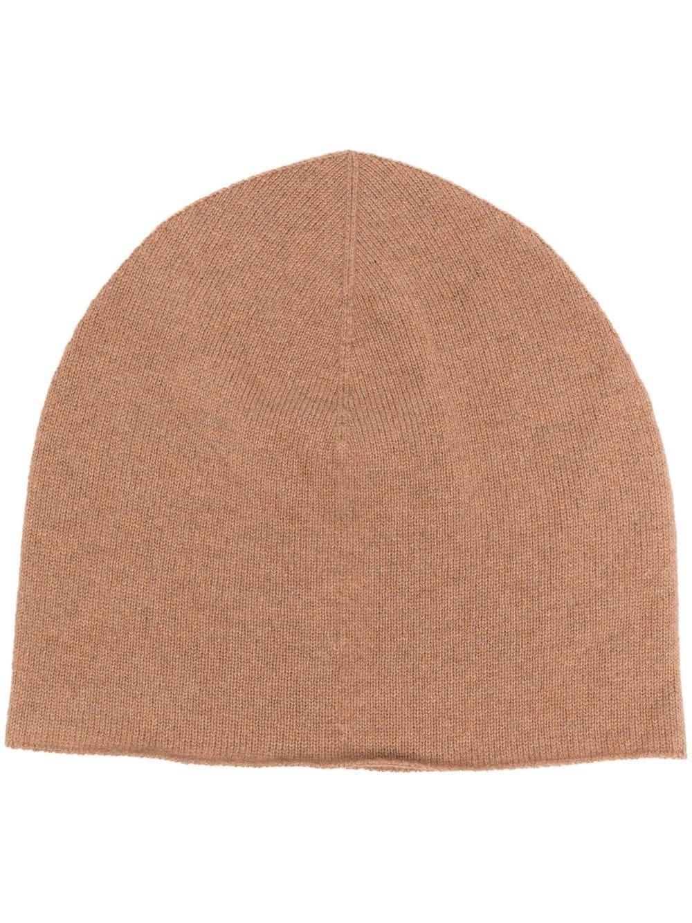 fine-knit cashmere beanie - 1