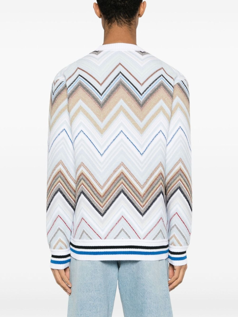 zigzag-woven knitted cardigan 4