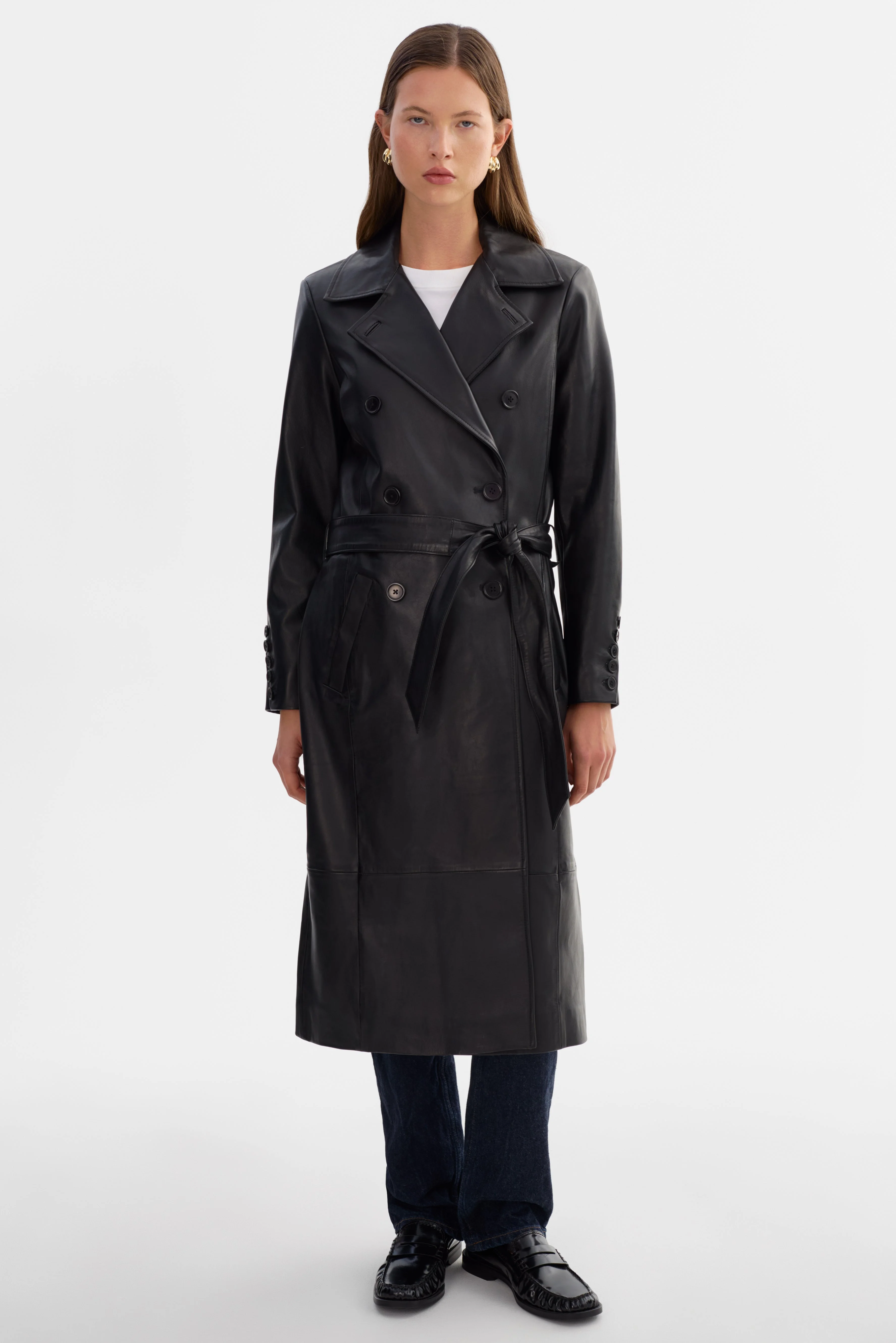 ERMA | Leather Trench Coat - 1
