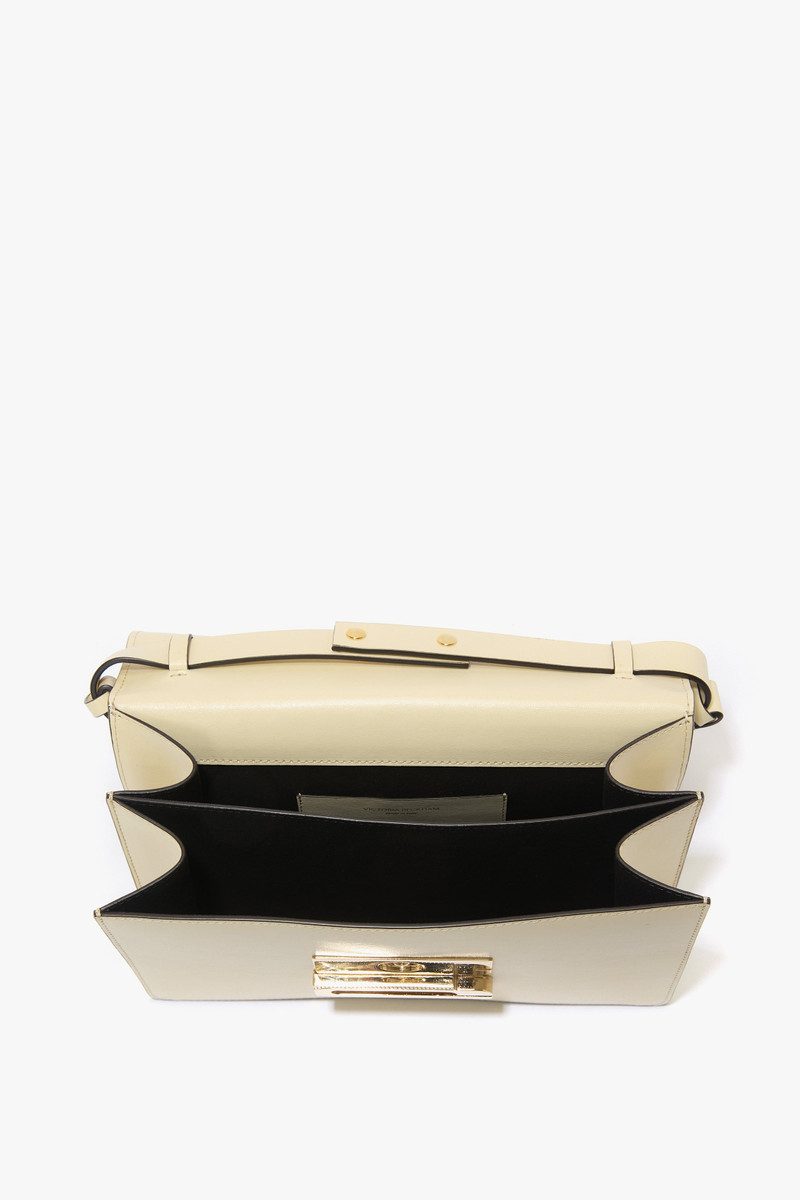 Victoria Beckham Dorian Bag In Ivory Smooth Leather outlook