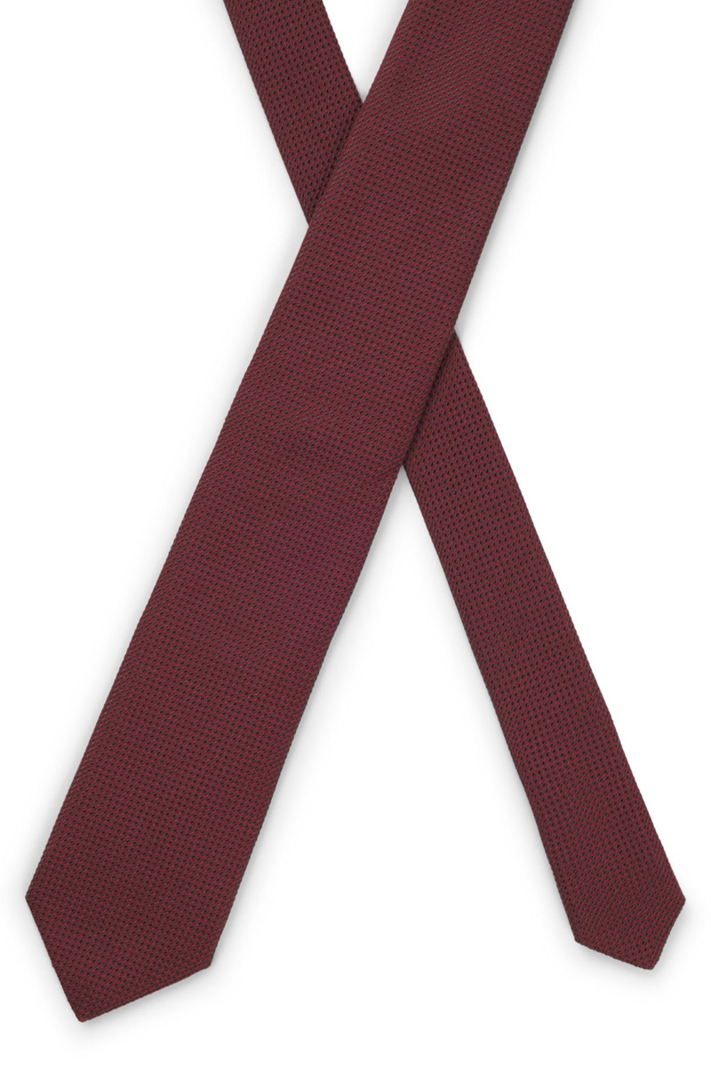 STRUCTURED TIE IN COTTON AND SILK 4