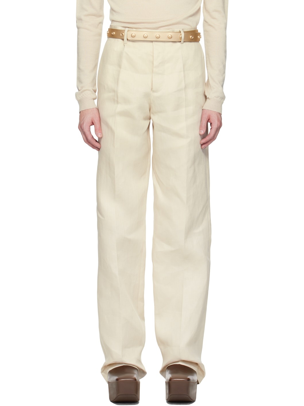 Off-White Hollywood Tailored Dietrich Trousers - 1