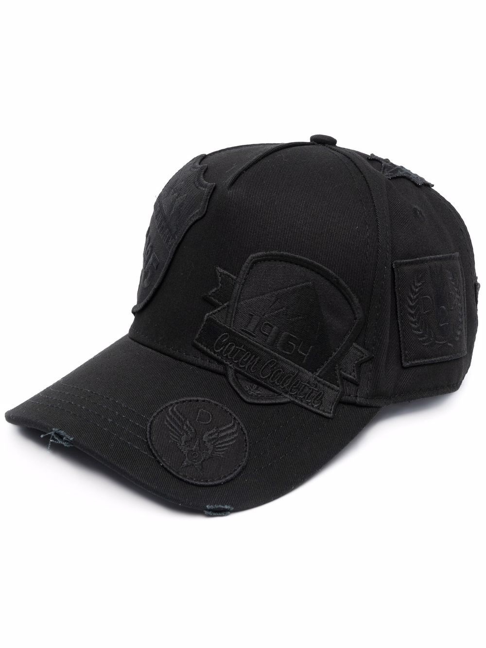 embroidered logo-patch cap - 1