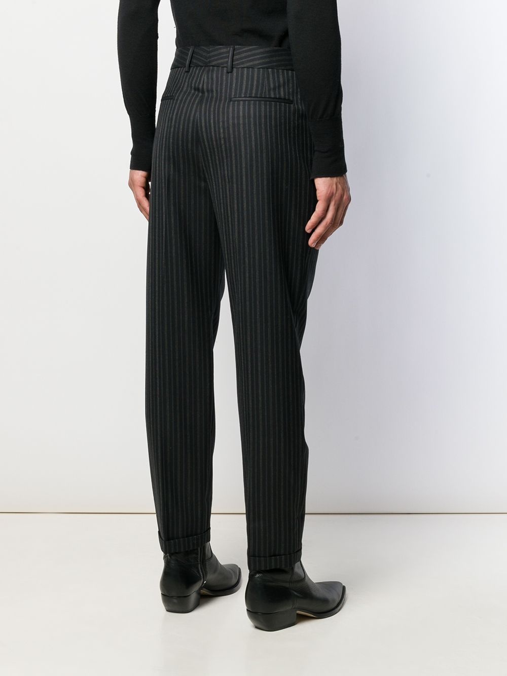 striped tailored trousers - 4