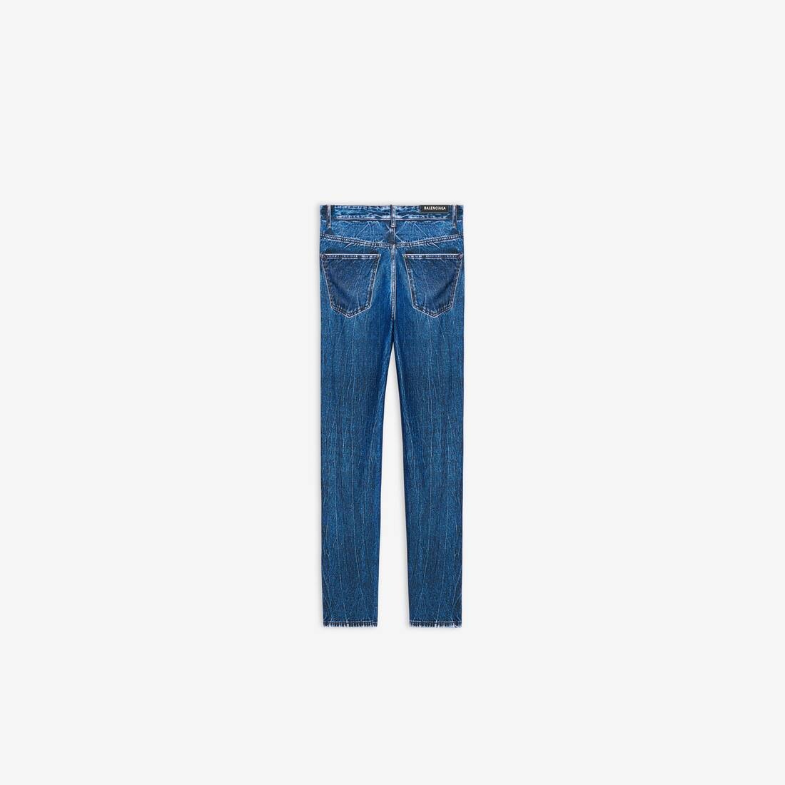 Women's Trompe-l'oeil Denim Leggings in Blue - 2