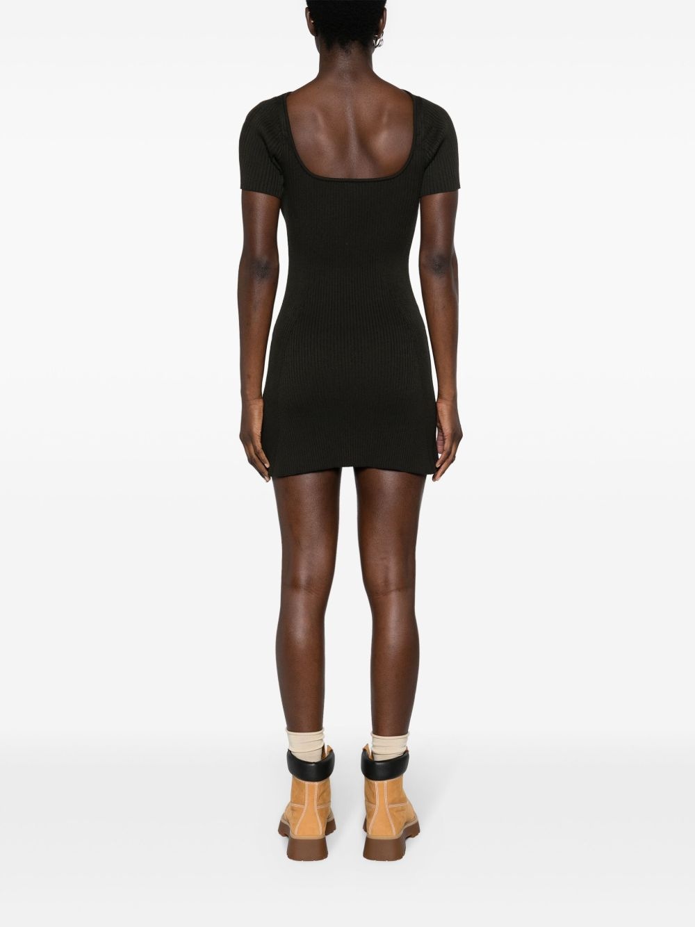 Hyperbole ribbed minidress - 4