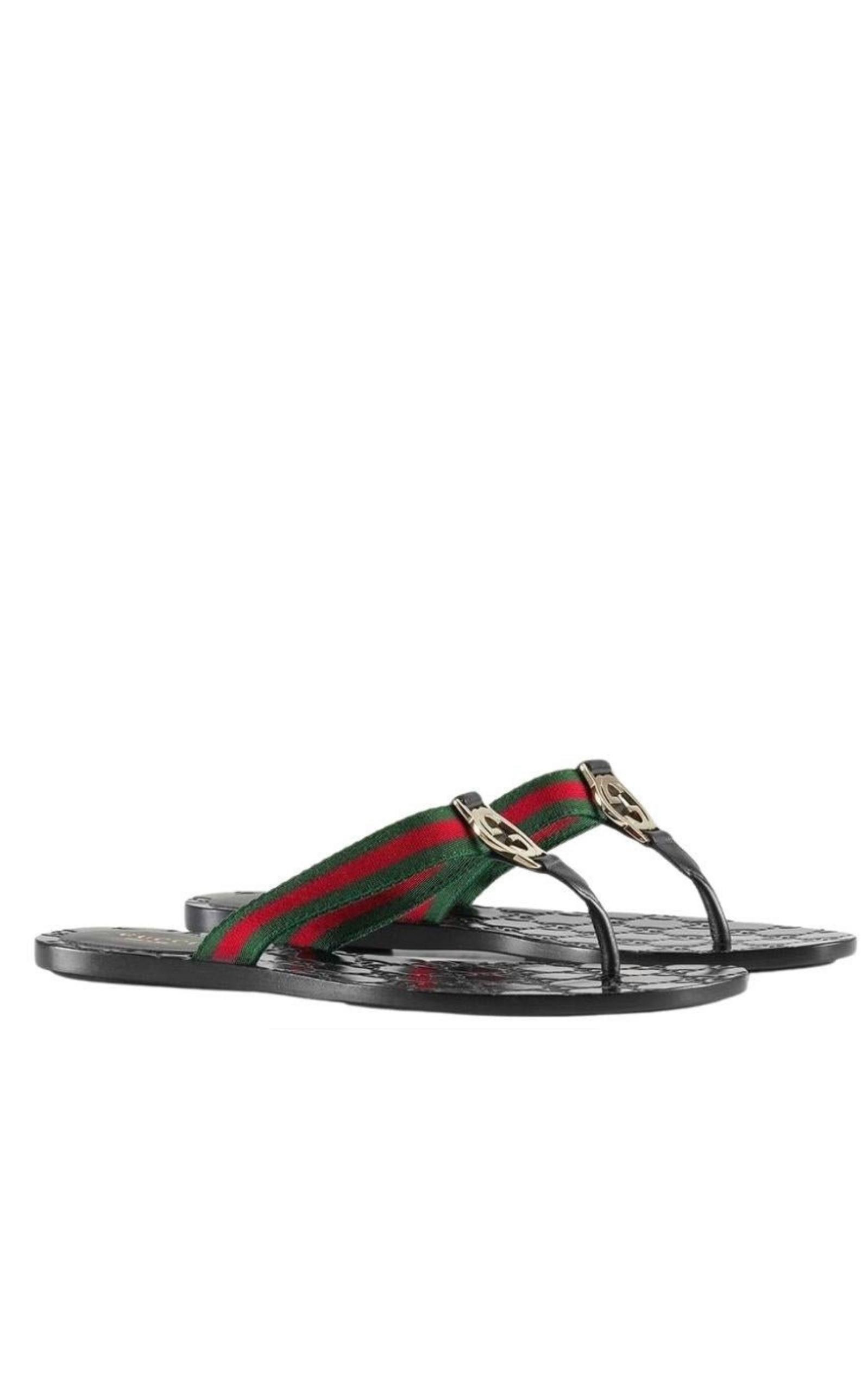 GG Logo Monogram Flip Flop - 4