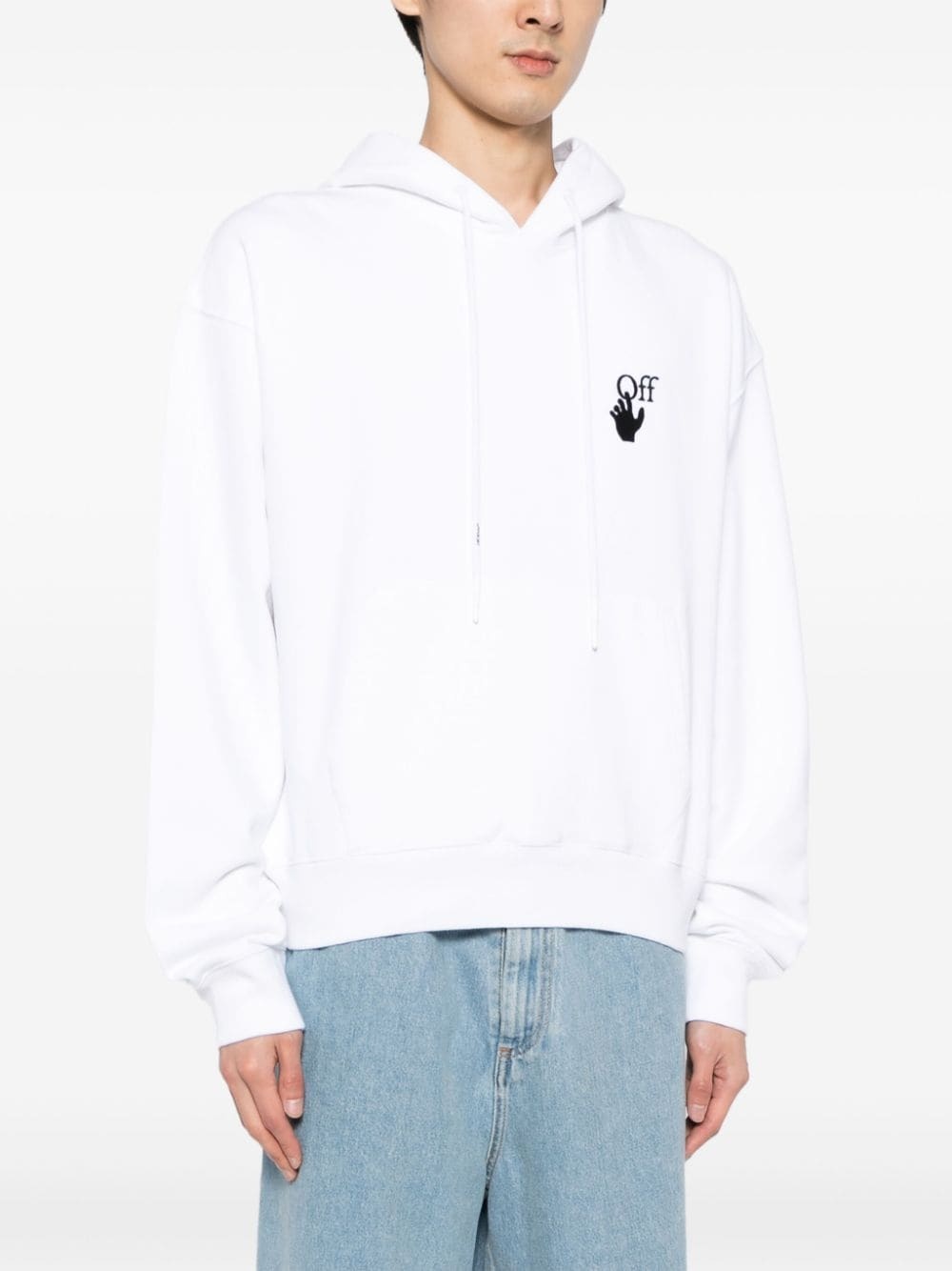 graphic-print cotton hoodie - 4