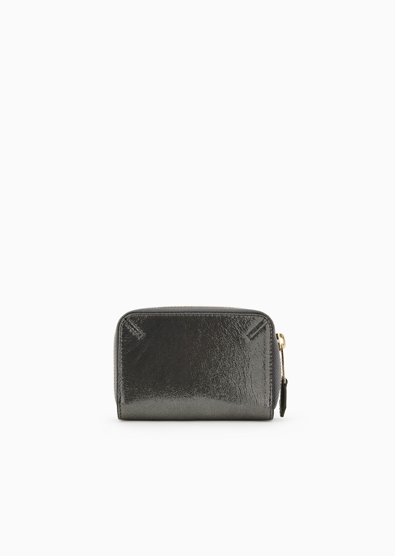 La Prima wraparound zip card holder in glossy nubuck - 2