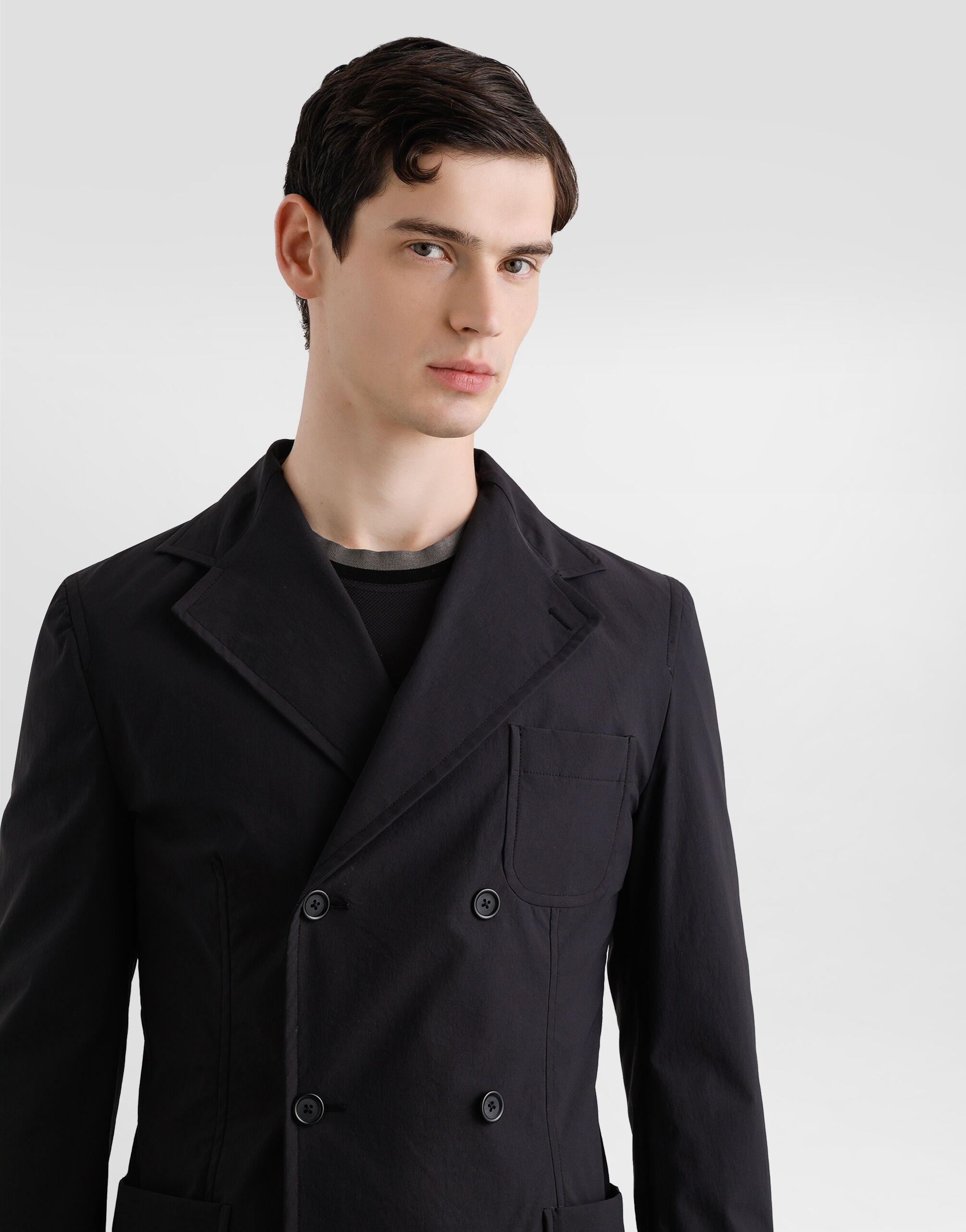 Double-breasted portofino canvas jacket - 2