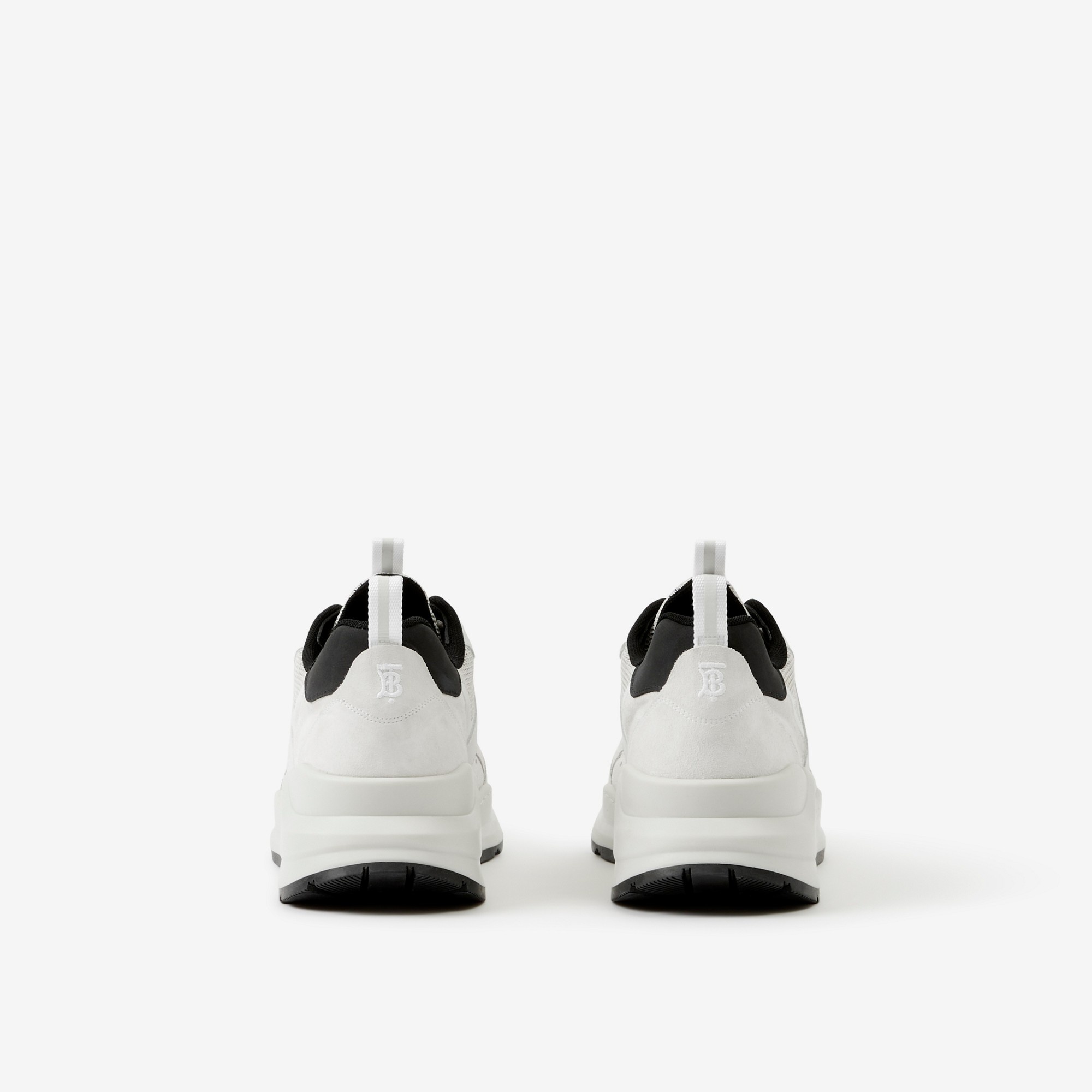 Vintage Check, Mesh and Suede Sneakers - 3