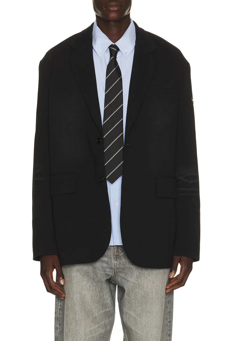 Washed Jersey Blazer - 1