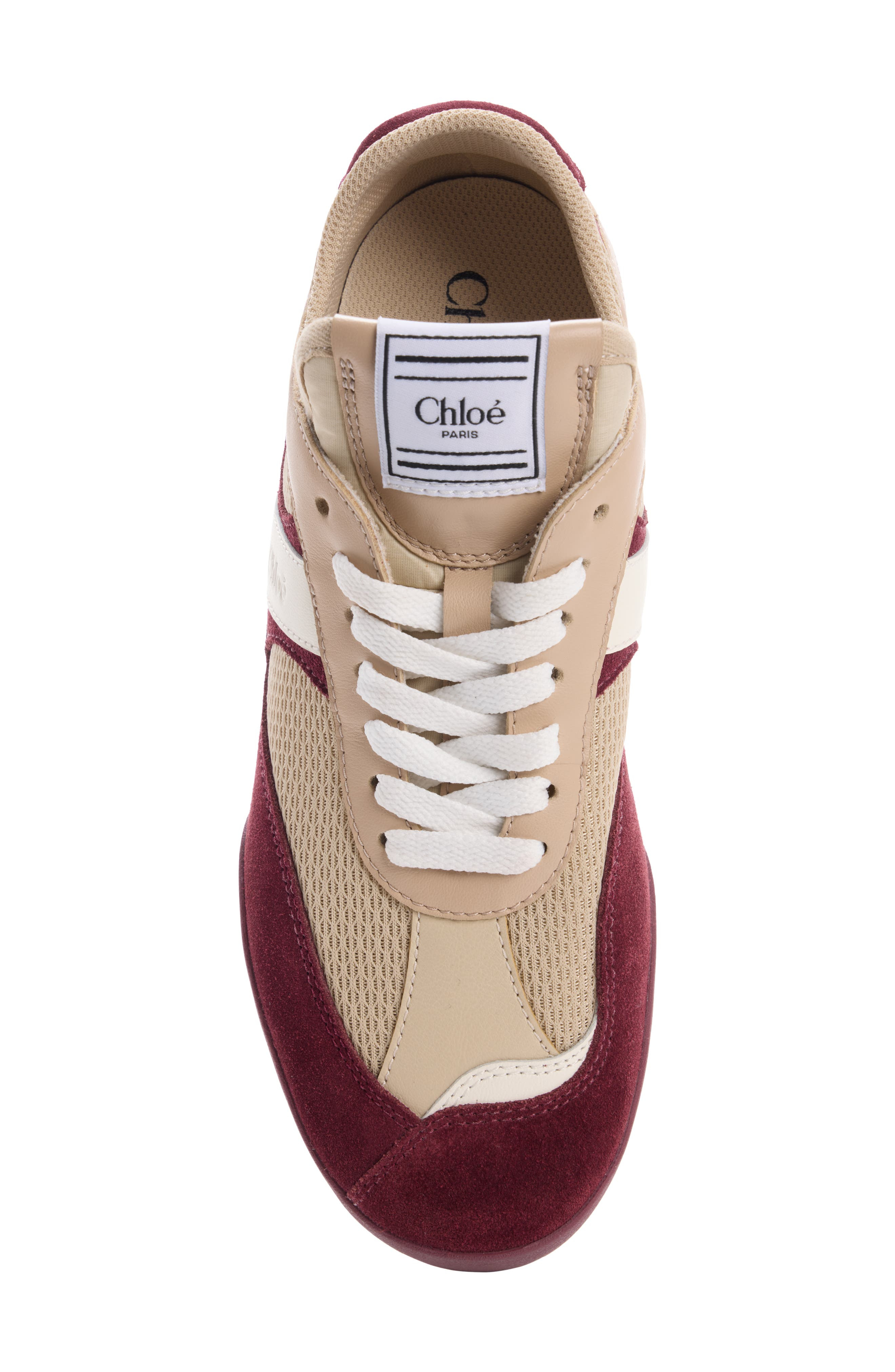 Chloé Kick Low Top Sneaker in Beige - 4