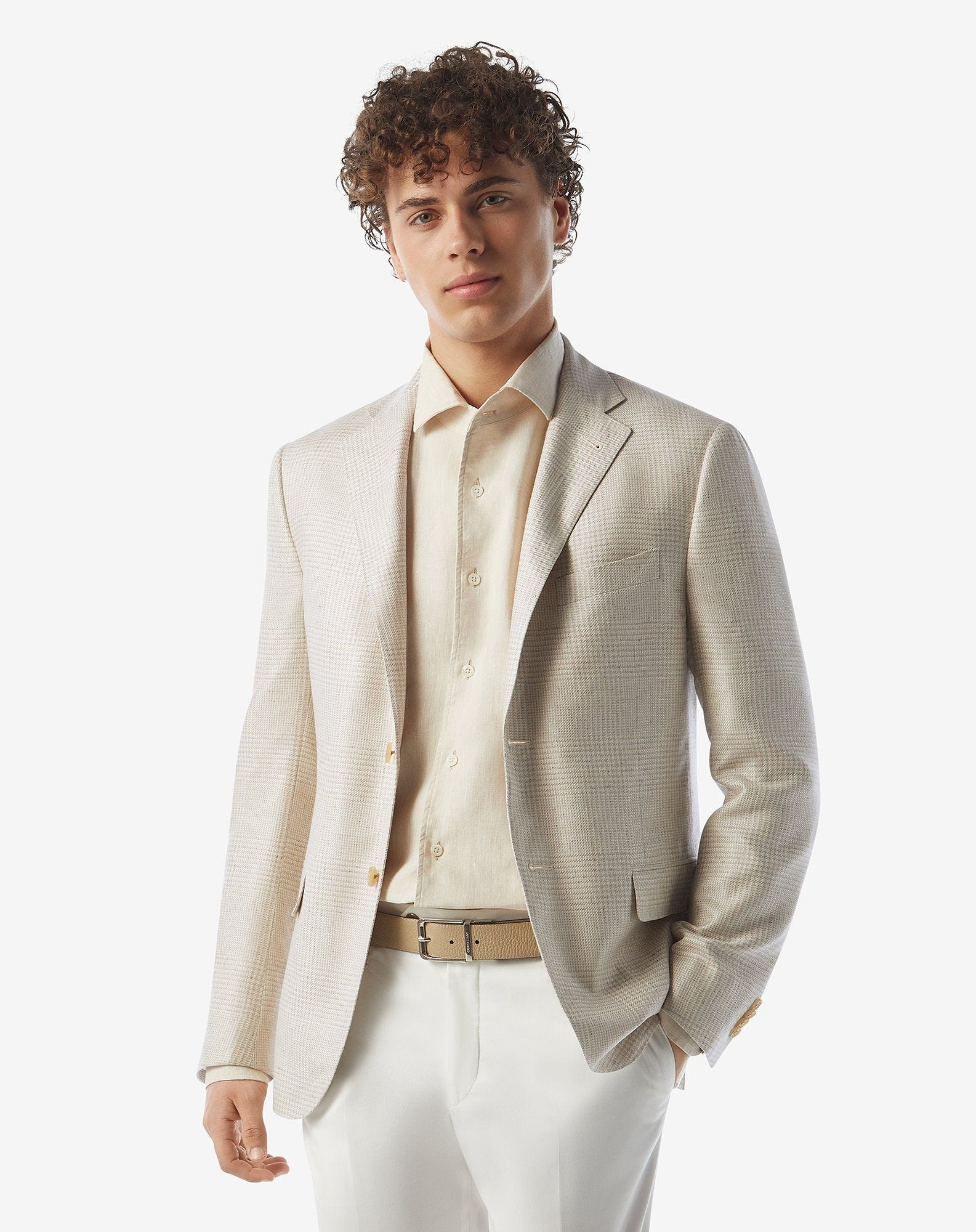 Natural shade pure silk jacket - 2