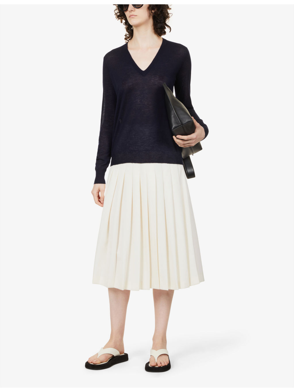 Cashair V-neck cashmere-knit jumper - 2