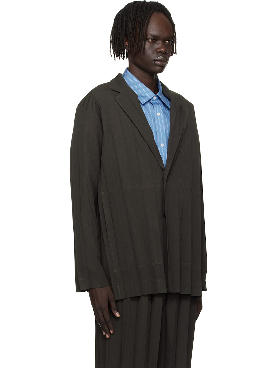 Brown Edge Ensemble Blazer - 2