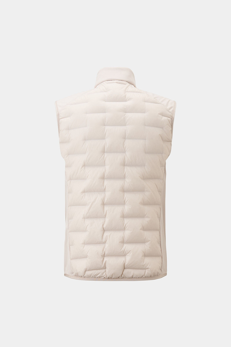 Dallin lightweight down vest in Sand 8