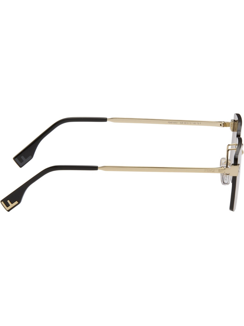 FENDI Gold 'Fendi' Sky Sunglasses outlook