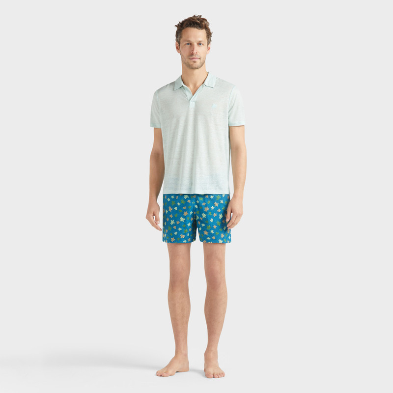 Vilebrequin Men Linen Jersey Polo Solid outlook