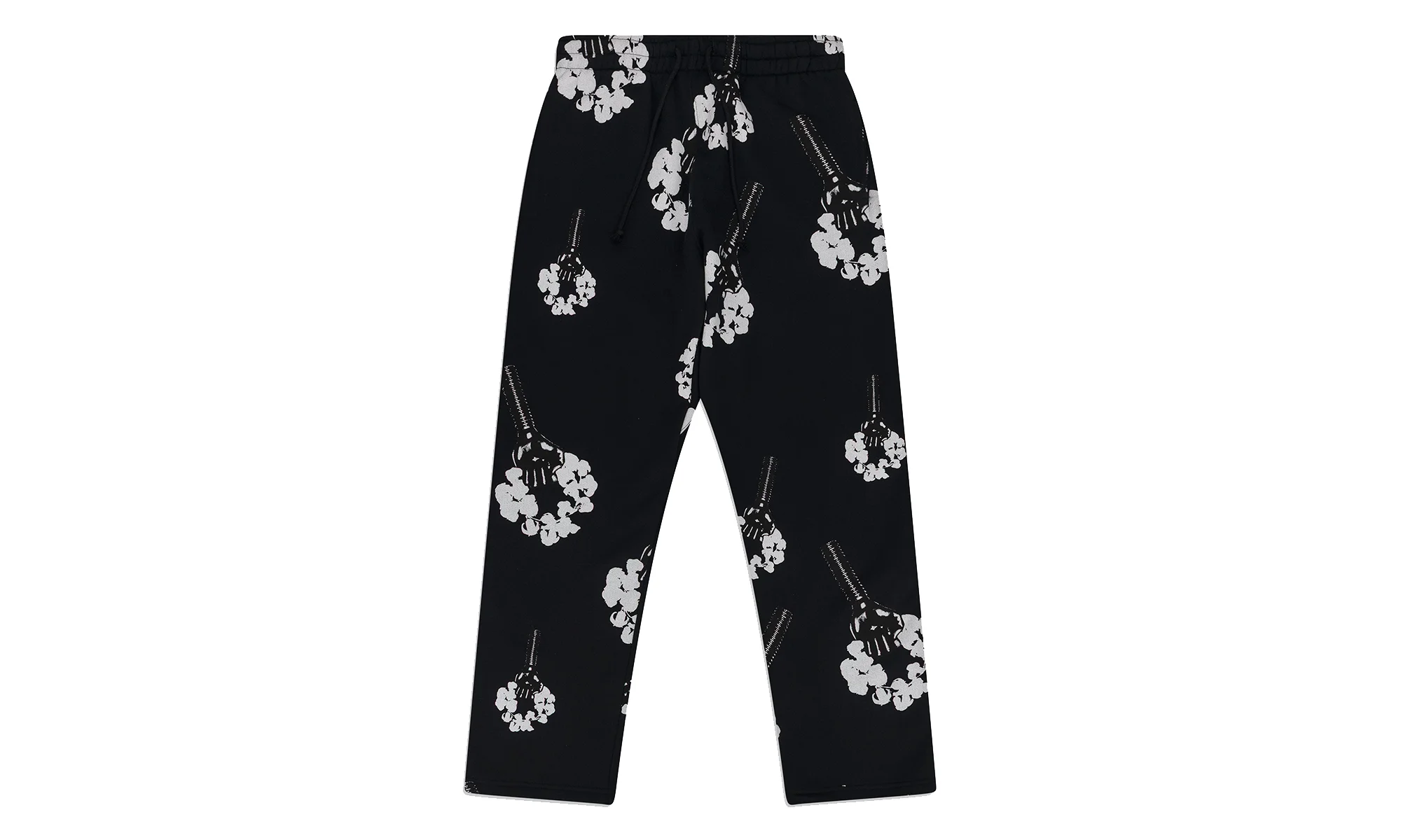 Hardies Fist Rhinestone Wreath Sweatpants "Black" DT888 - 1