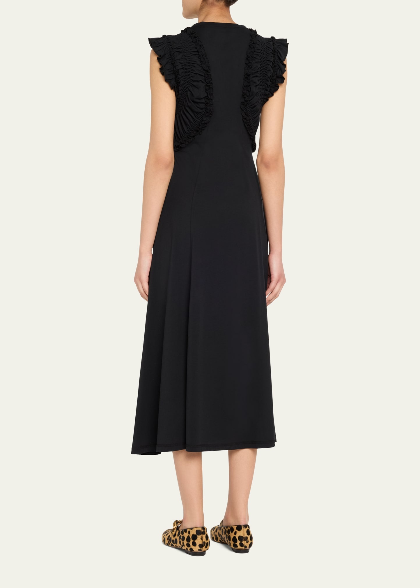 Shiva Sleeveless Ruffled Midi Dress - 3