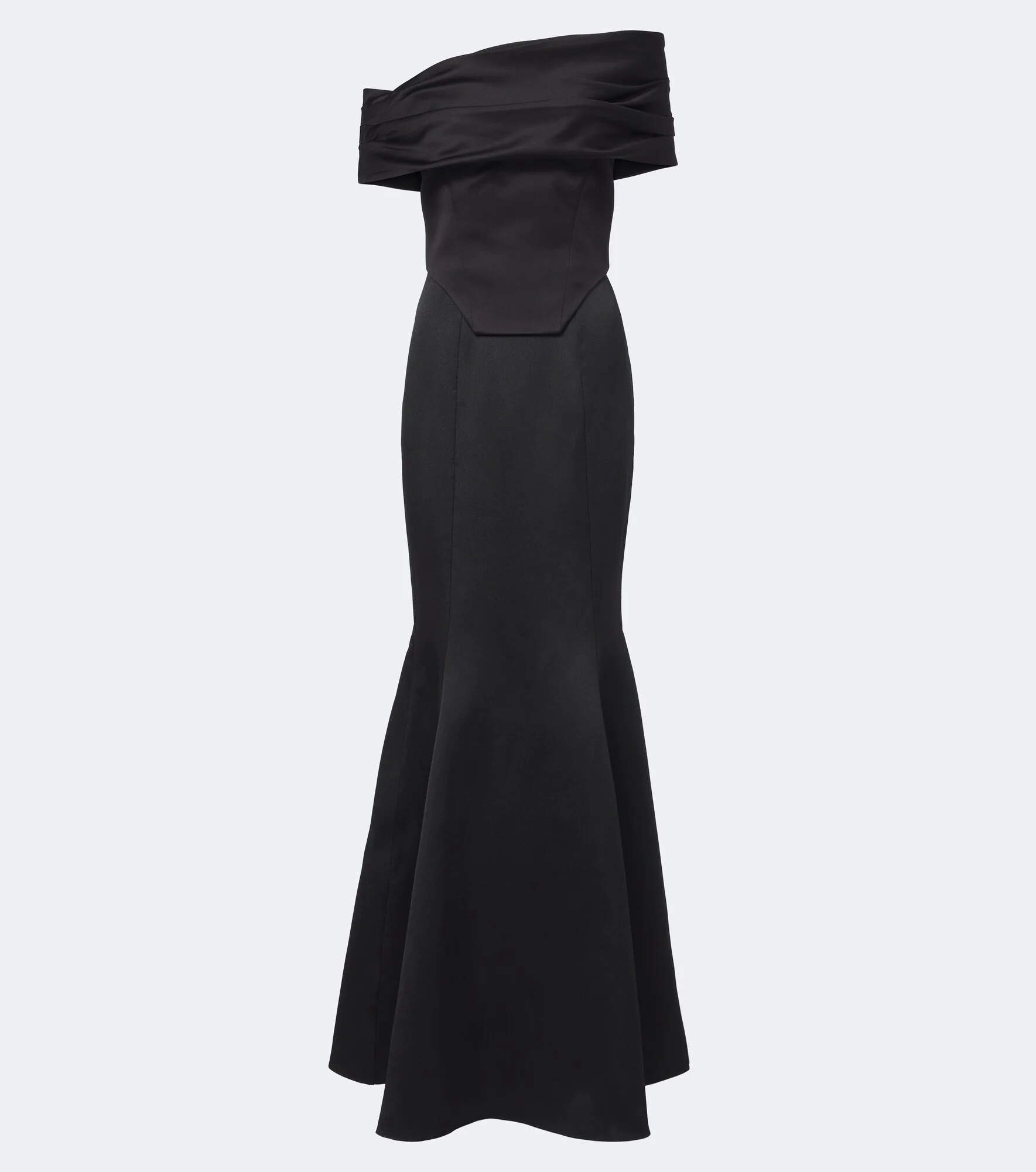 Alta off-shoulder satin bustier dress - 1