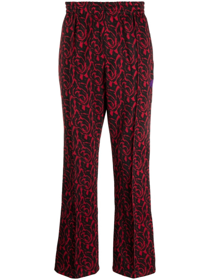 pintuck bold-checked trousers - 1