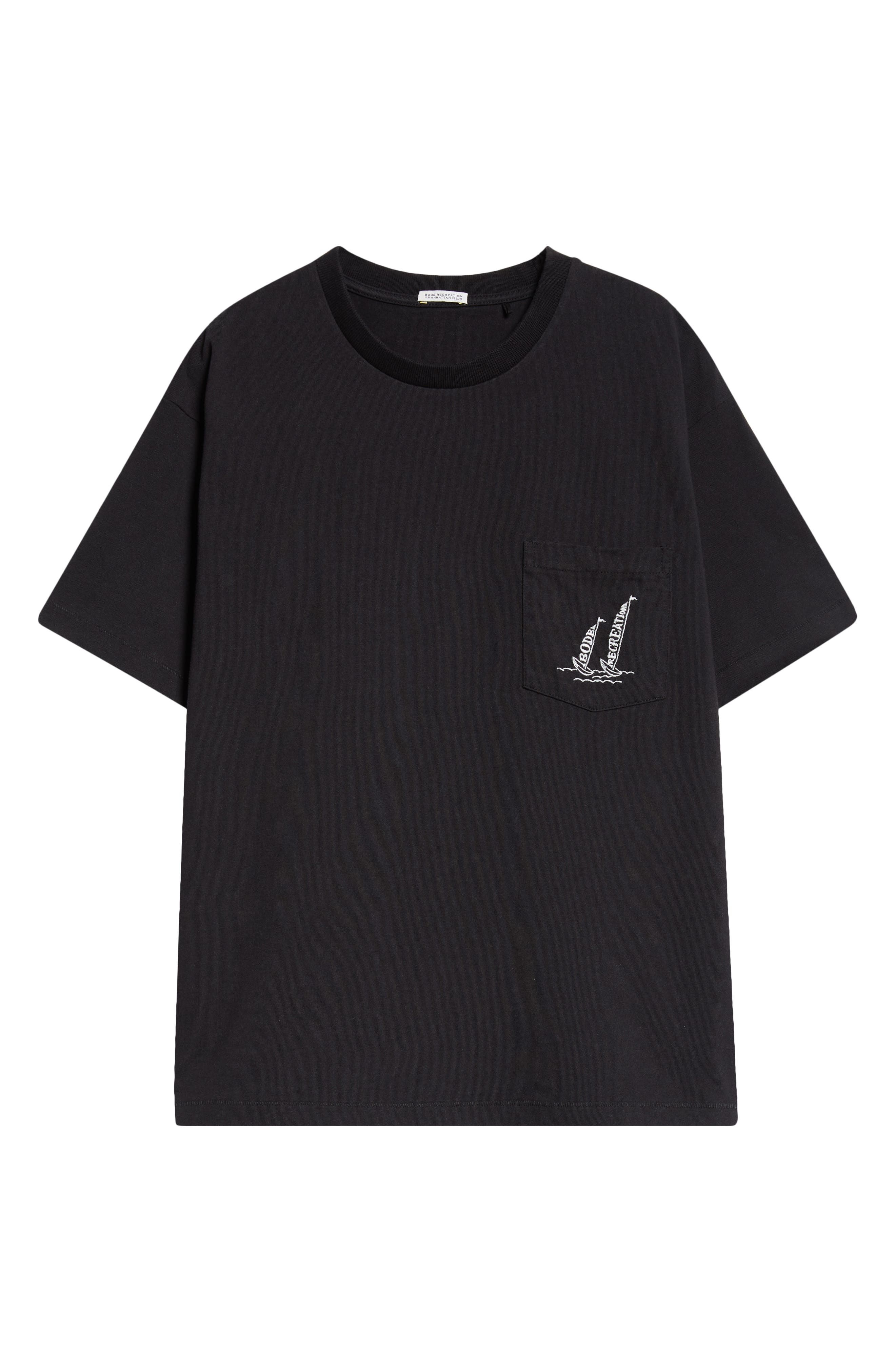 Bode Recreation Sails Pocket T-Shirt in Black at Nordstrom - 5