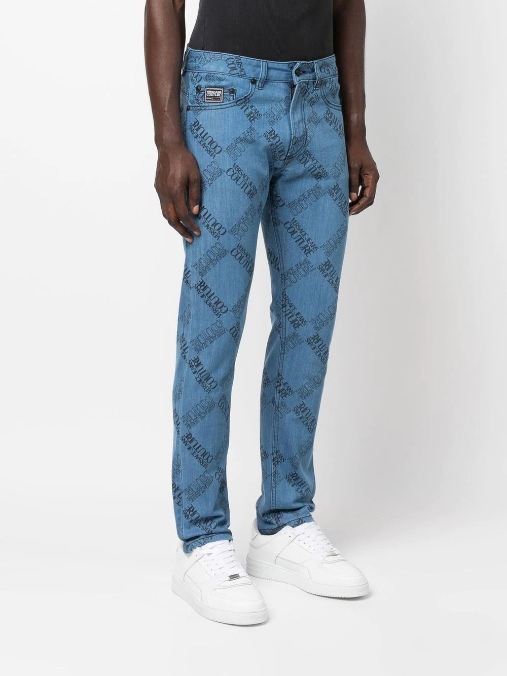 logo-print low-rise jeans - 3