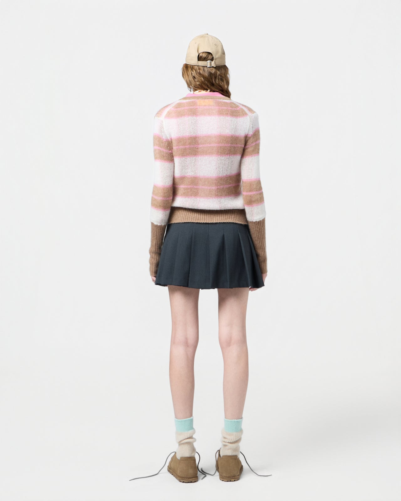 Shadow Plaid Cardigan - 7