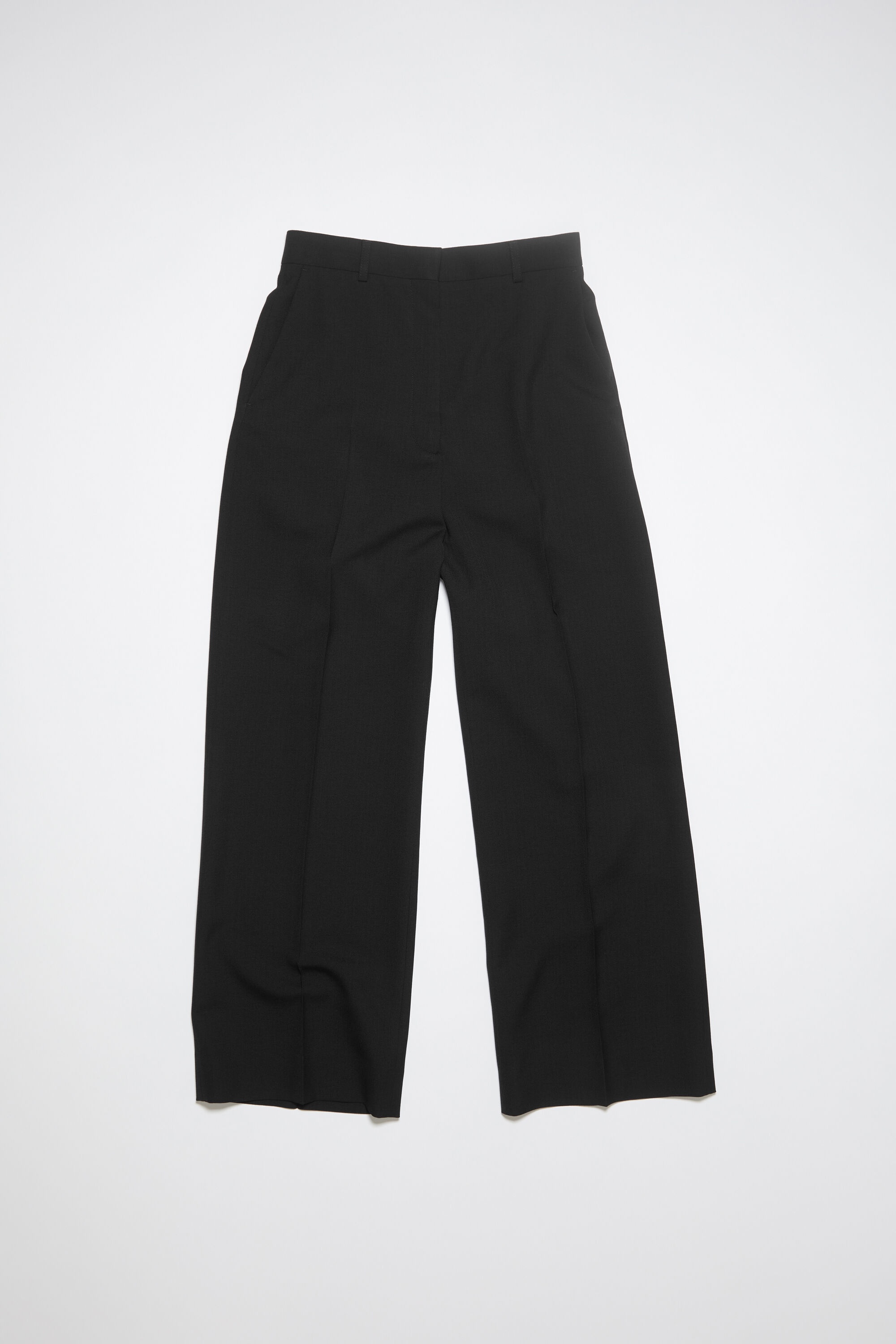 Relaxed tailored trousers - Black - 1