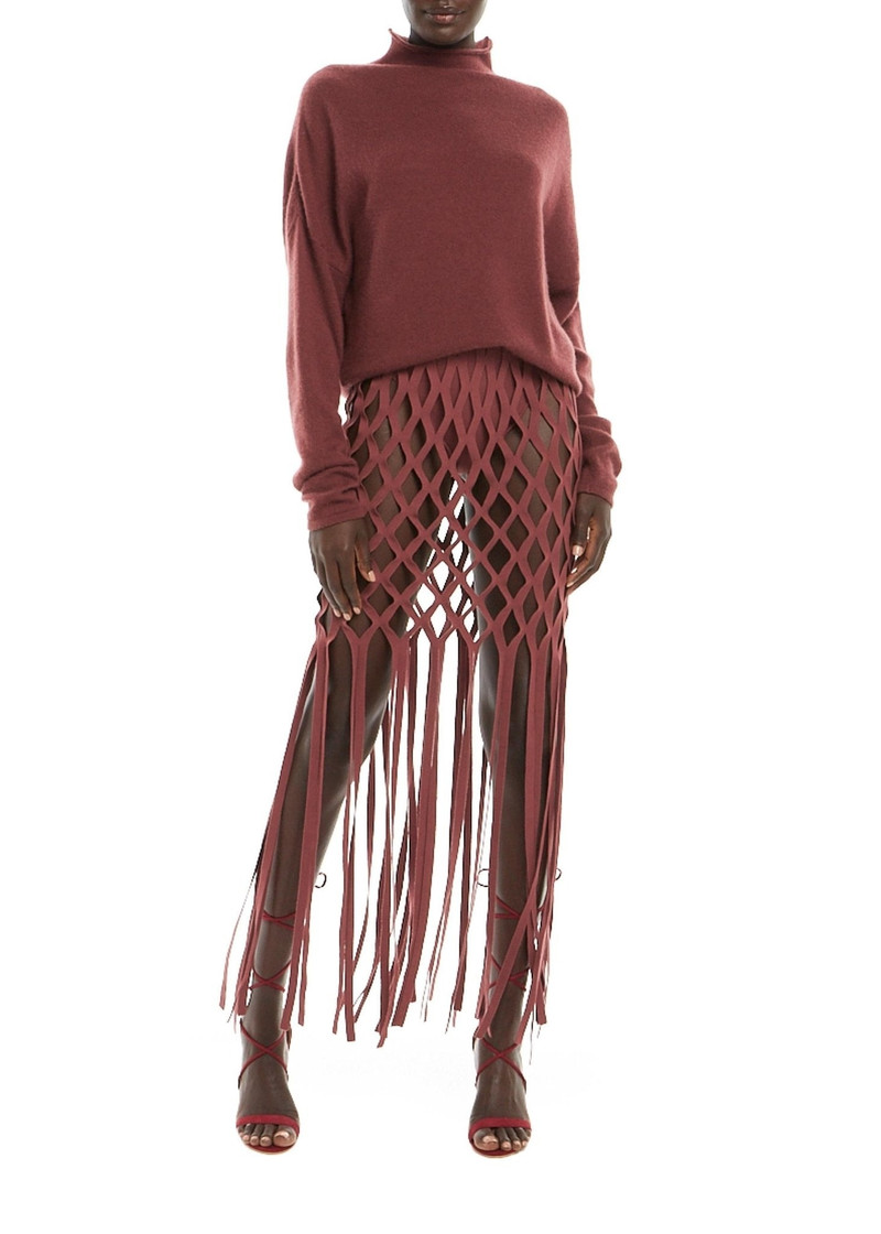 LAPOINTE Matte Viscose Fishnet Skirt And Brief outlook