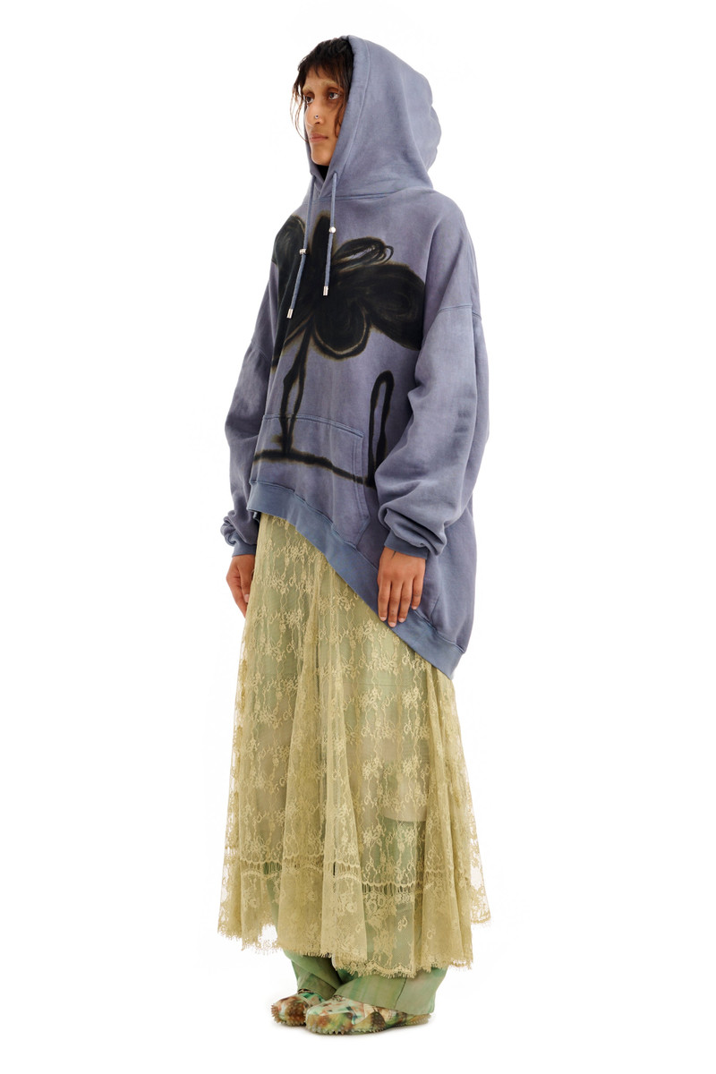 MIDNIGHT FLOWER POT WAVE HEM HOODIE 7