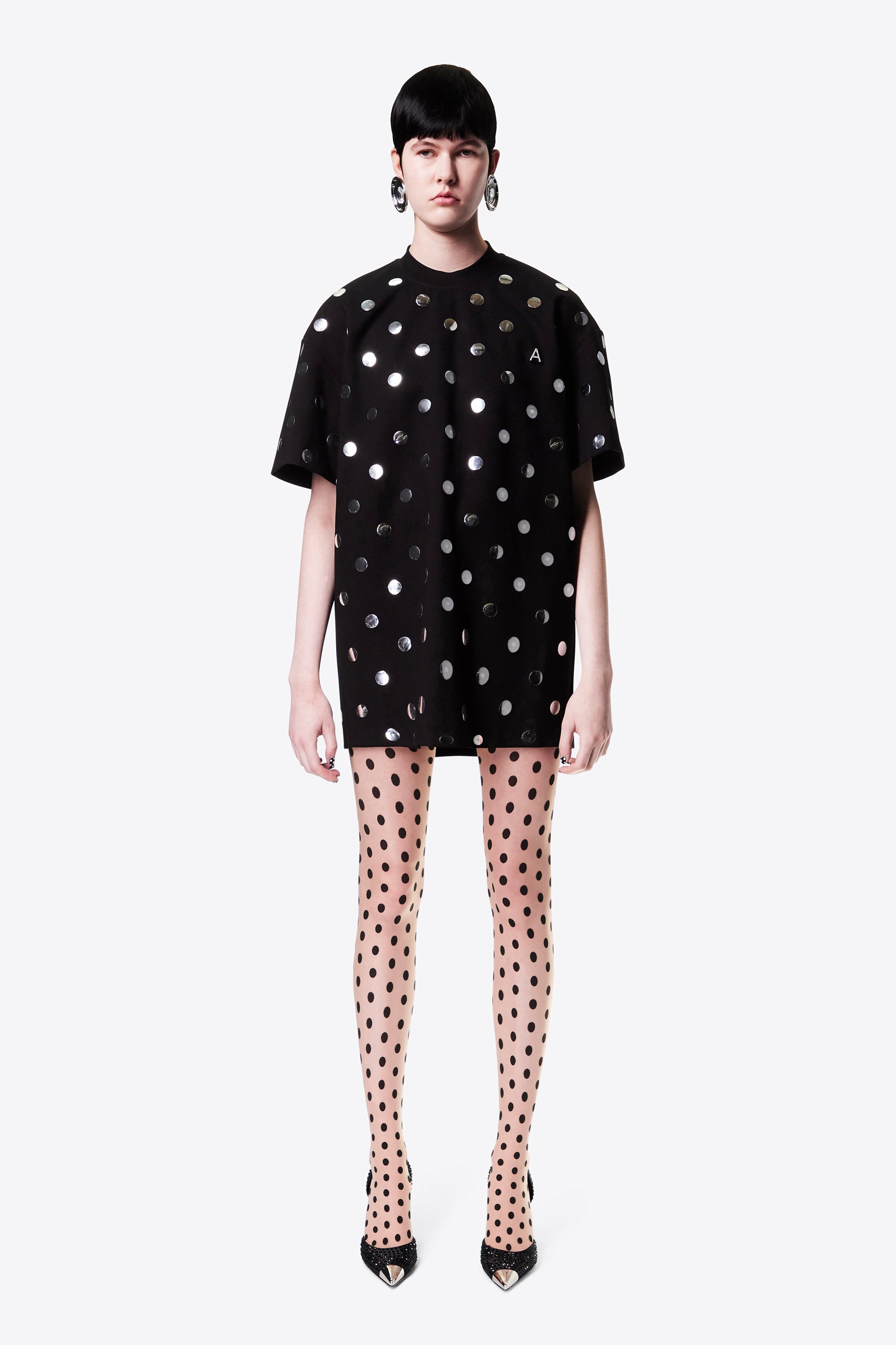 POLKA DOT T-SHIRT DRESS - 4