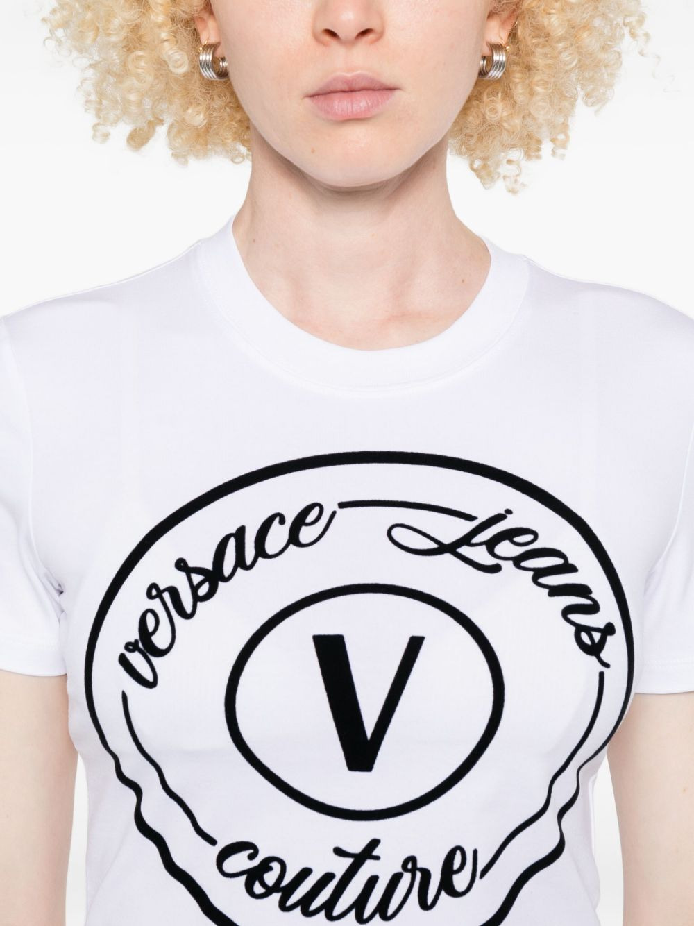 circular logo-plaque T-shirt - 5