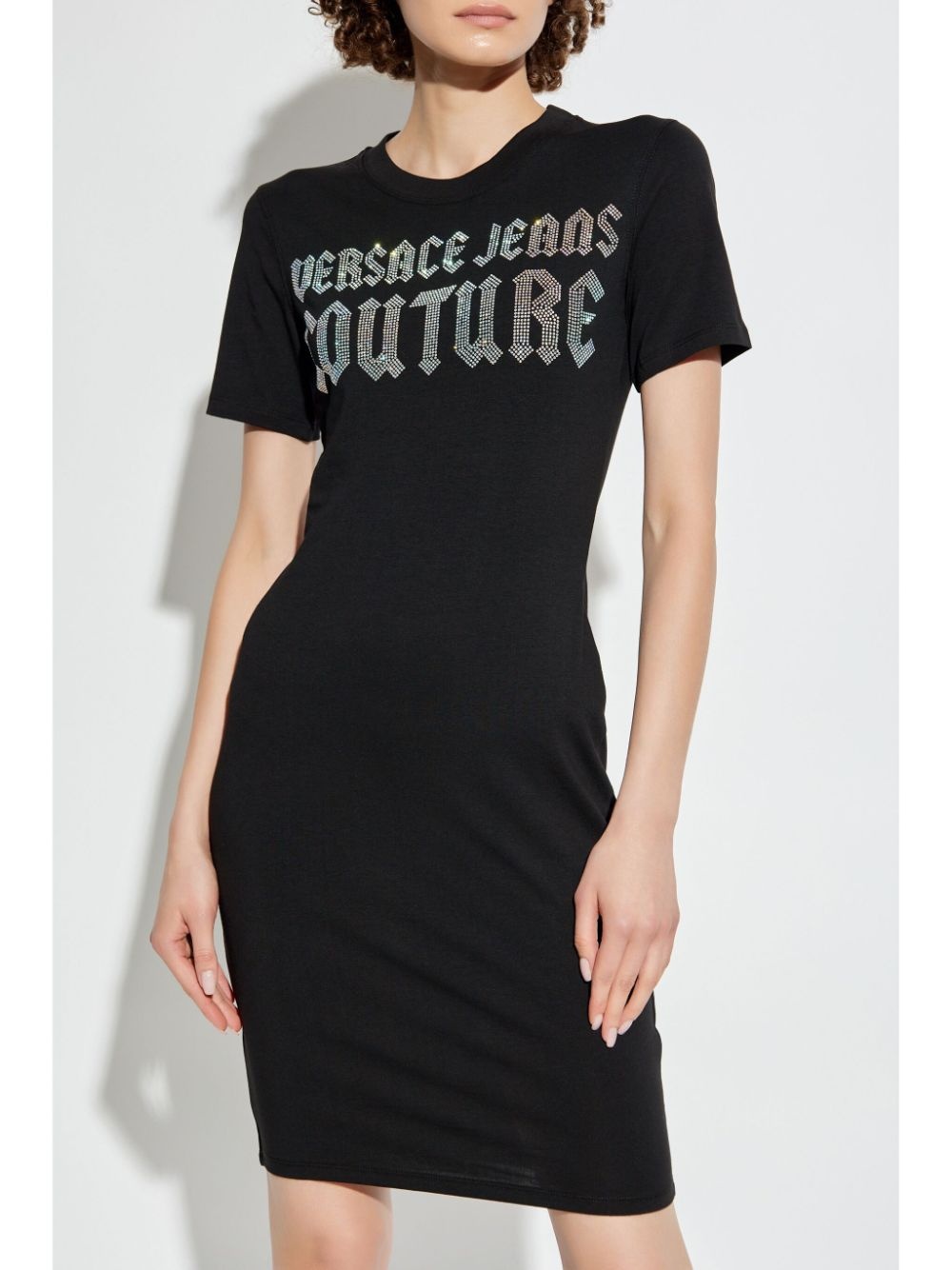 logo-embellished mini dress - 3