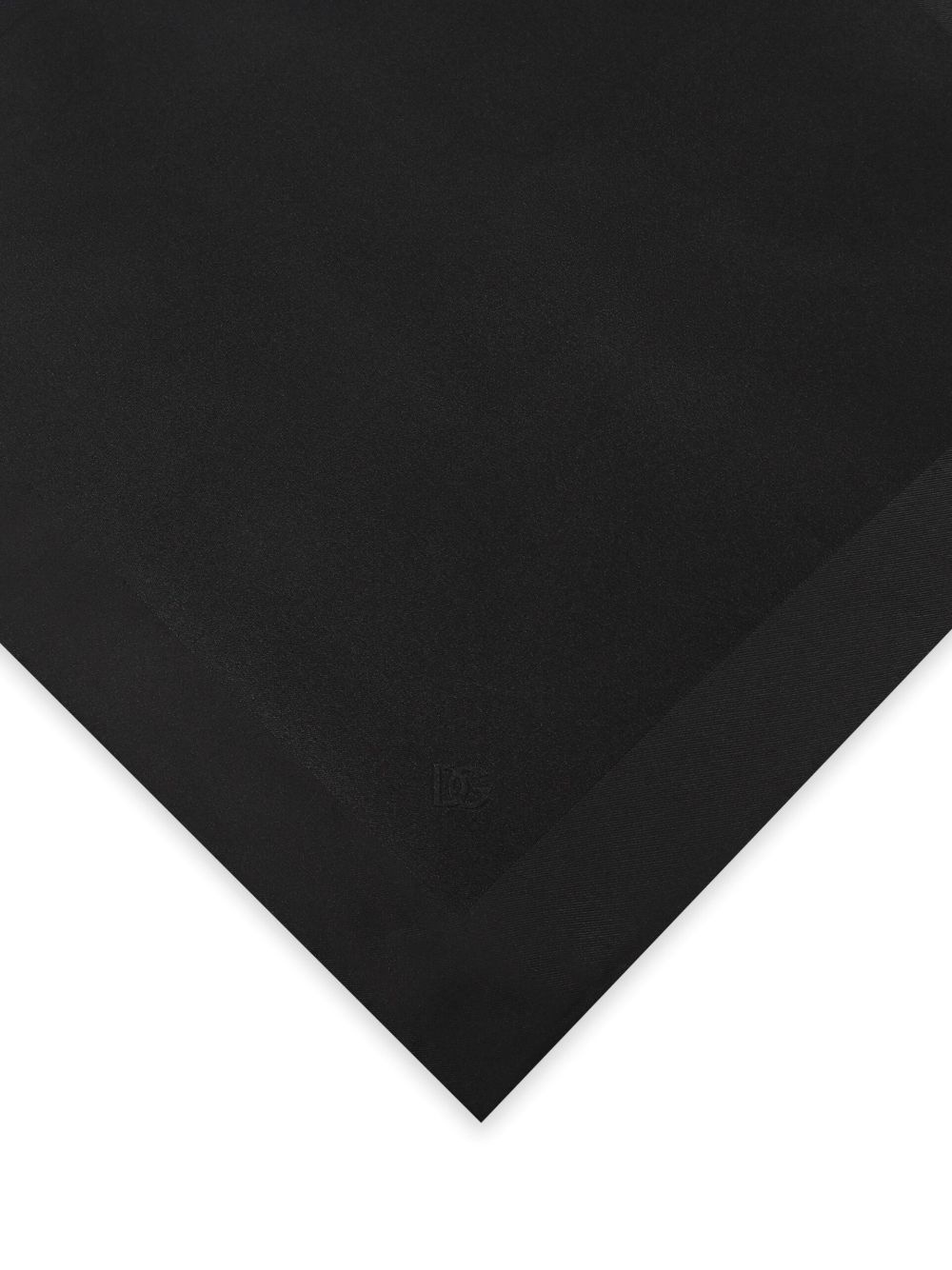 embroidered-logo tonal silk scarf - 2