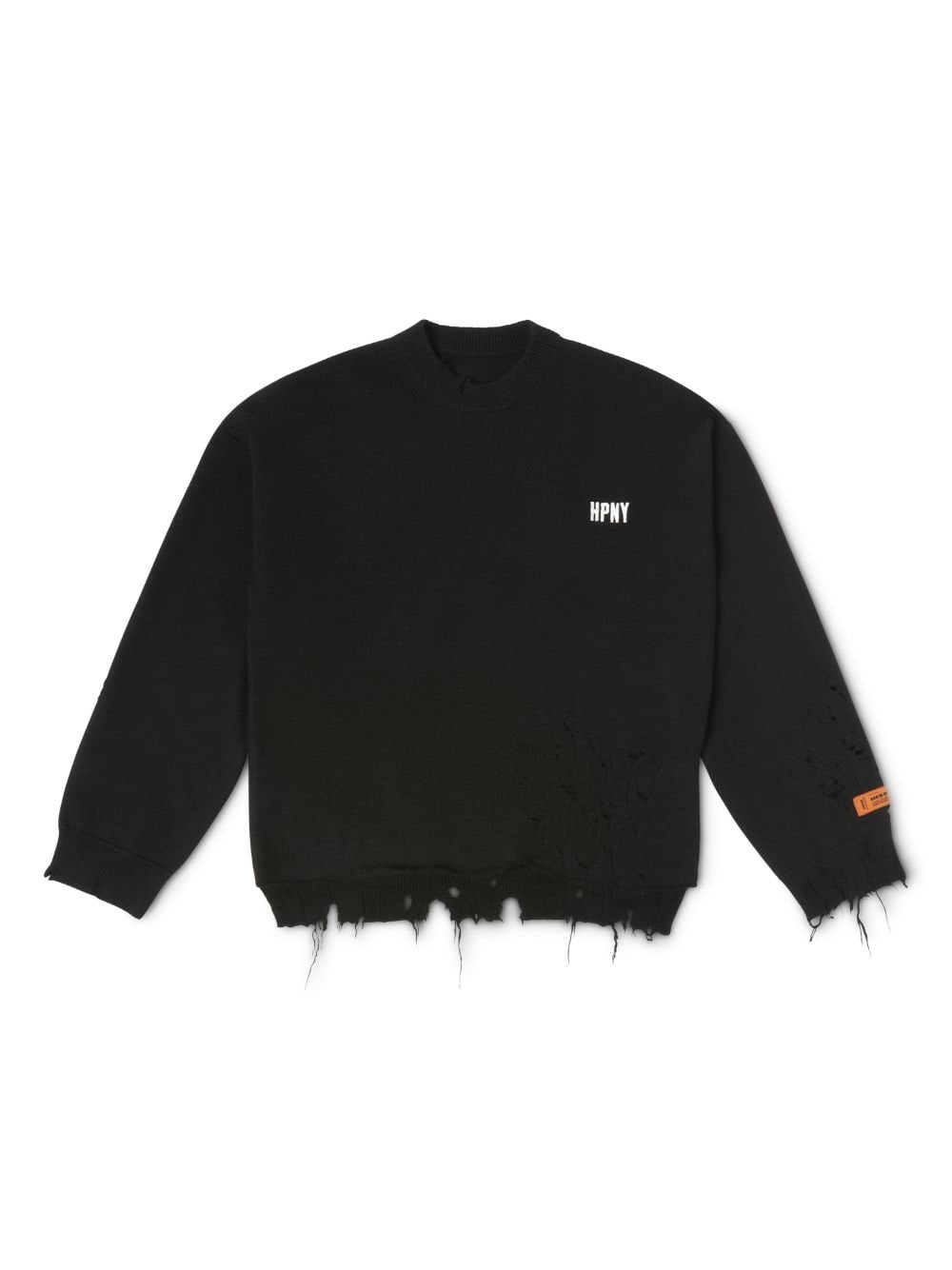 Shredded Knit Crewneck - 1