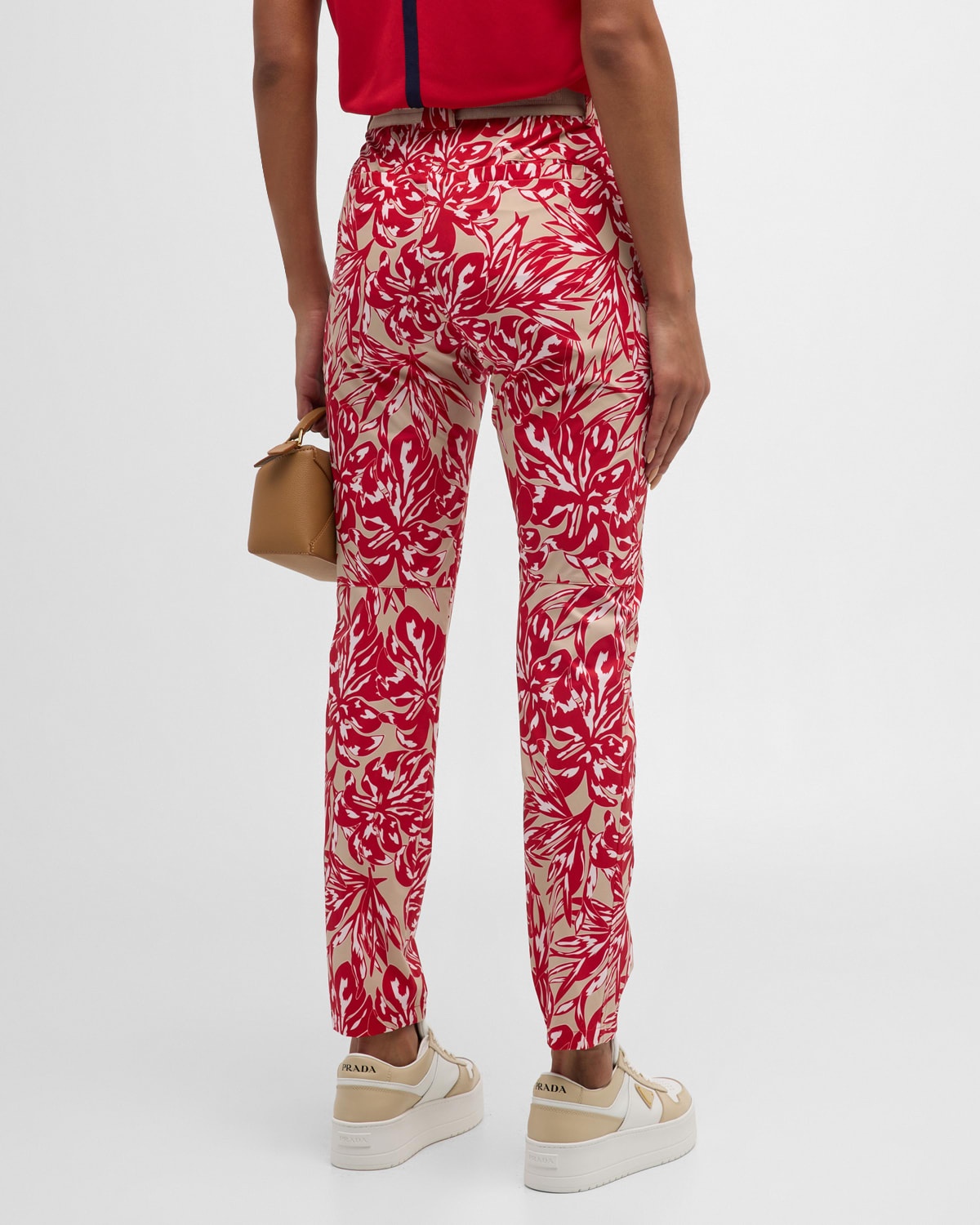 Tessi Water-Repellent Floral Logo Jacquard Pants - 6