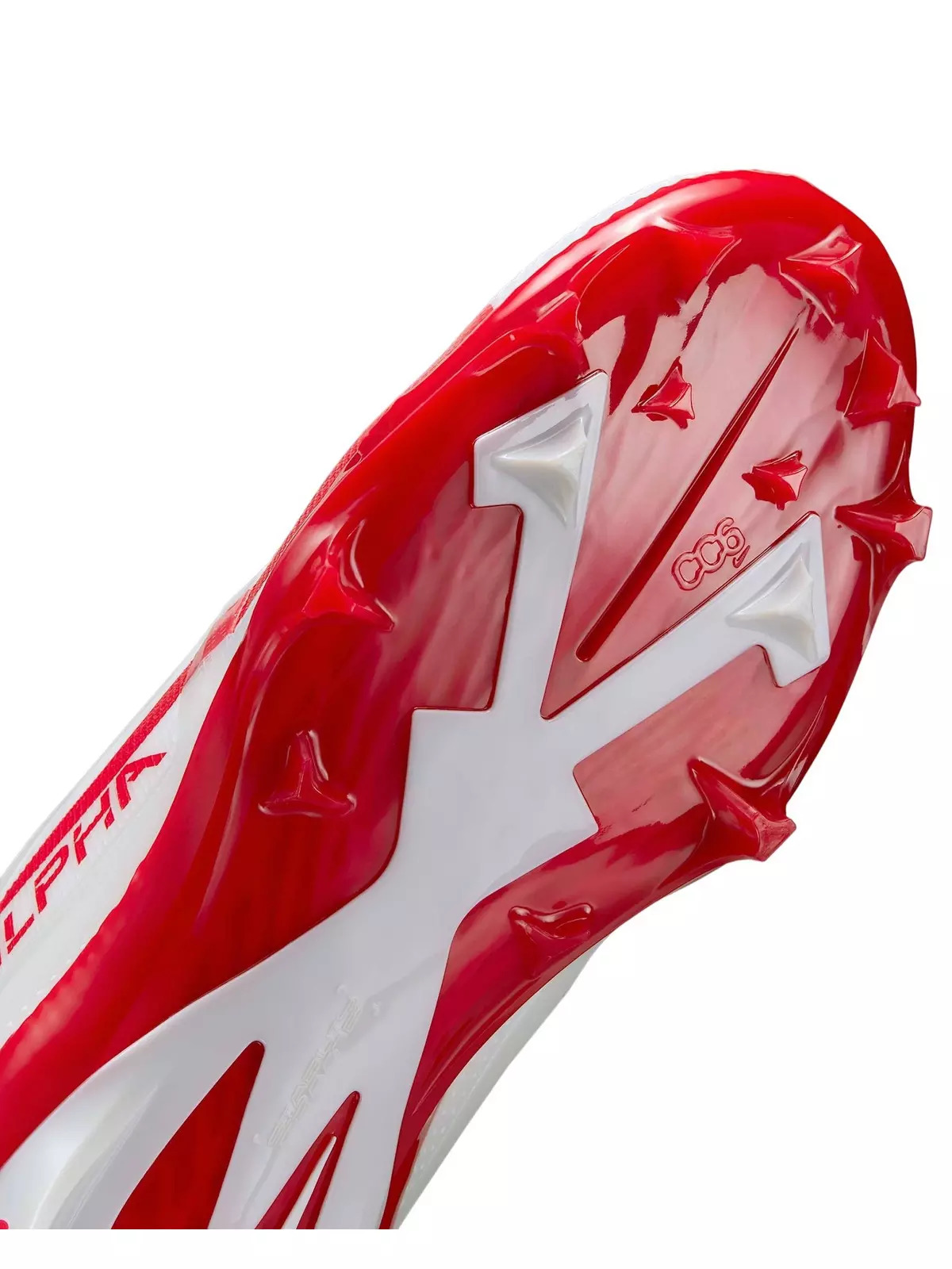 Alpha Menace 4 Elite "White/University Red/Photon Dust/University Red" Men's Football Cleat - 7