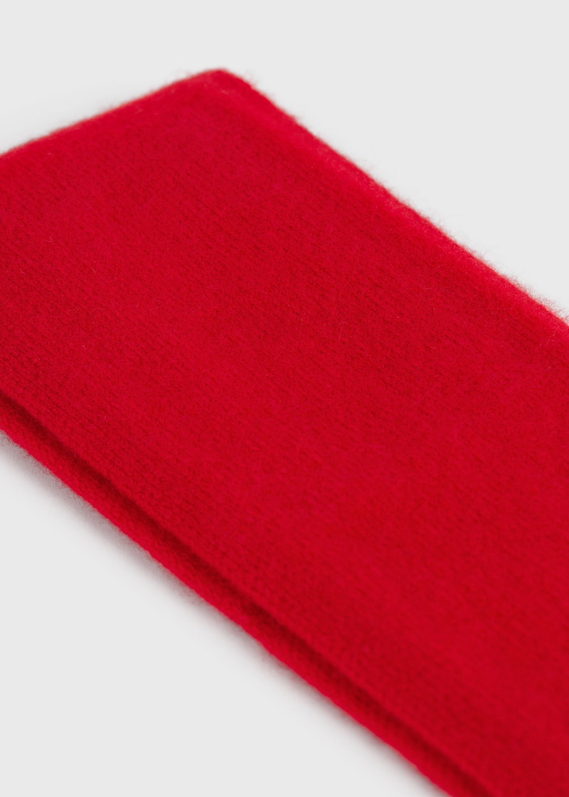 Cashmere headband poppy 4