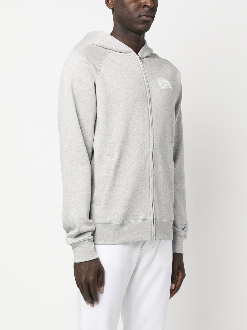logo-print zip-up hoodie - 3