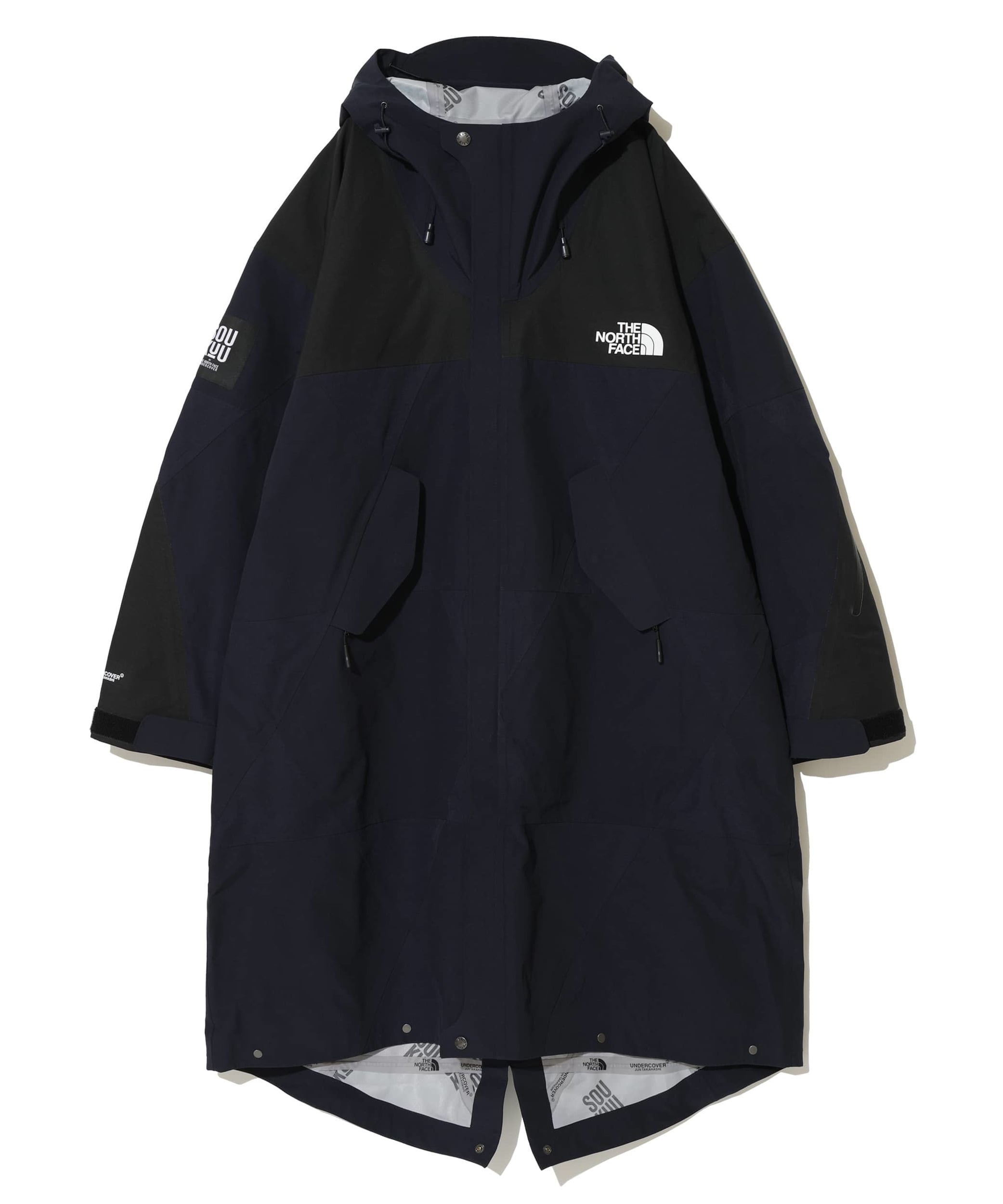 UNDERCOVER zip-detail layered coat - Black